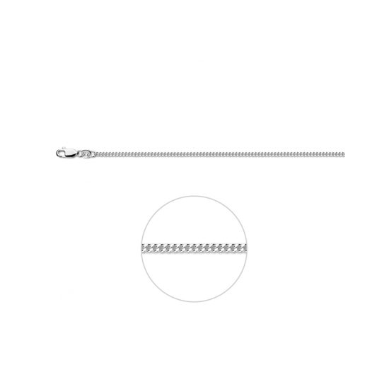 ZIlveren gourmet collier 55cm 2,1 mm - 621259 ZIlveren gourmet collier 55cm 2,1 mm - 621259