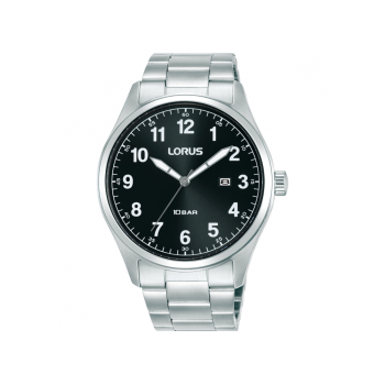 Lorus Herenhorloge Staal Zwart 100mtr RH971SX9 - 621392