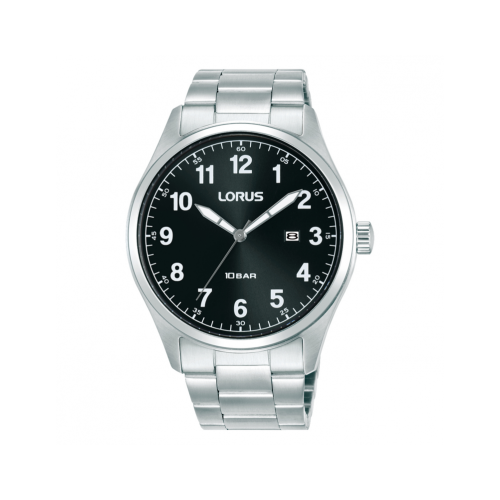 Lorus Herenhorloge Staal Zwart 100mtr RH971SX9 - 621392