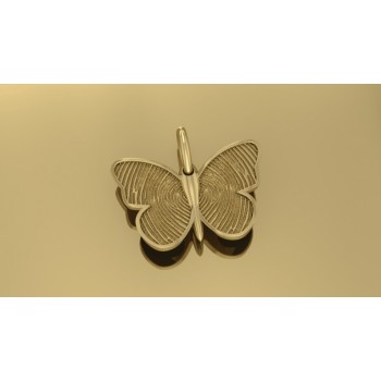 Touche by Bas Verdonk 14krt gouden vlinderhanger met vingerafdruk - 617084